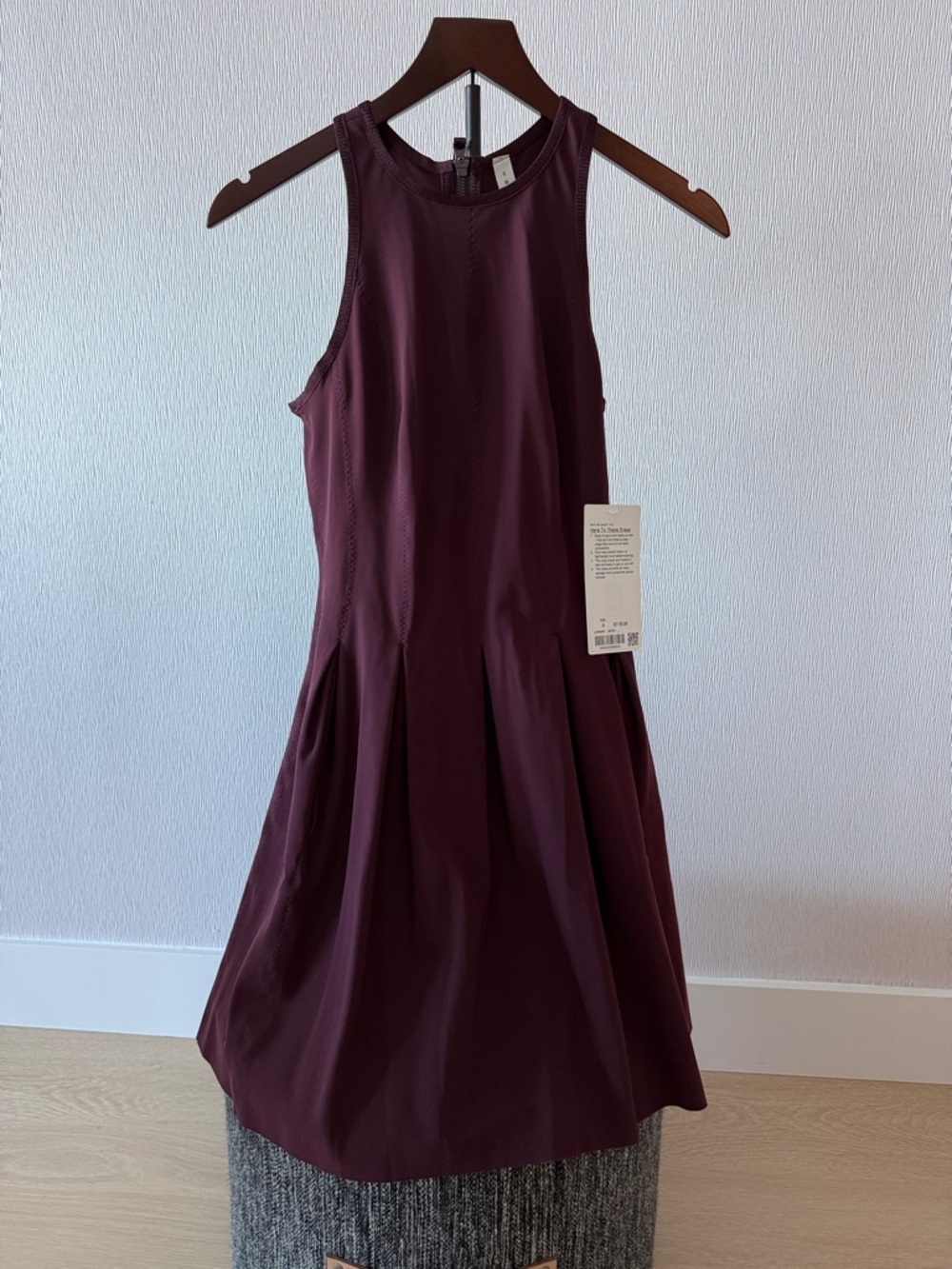 lululemon Here to there Fit-and-Flare Dress in Deep Burgundy